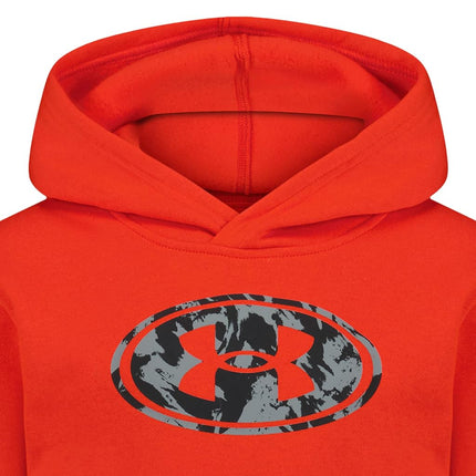 Under Armour Boys AF Big Logo Hoodie, Anthem Red Print, 3 Years