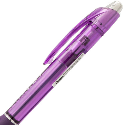 Bolígrafo Pentel RSVP Super RT, línea fina (0,7 mm), tinta violeta (BX477-V)