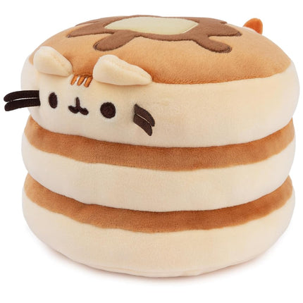 GUND Pusheen the Cat Pancake Squisheen Plush, Squishy Toy Stuffed Animal for Ages 8 and Up, Brown, 6�