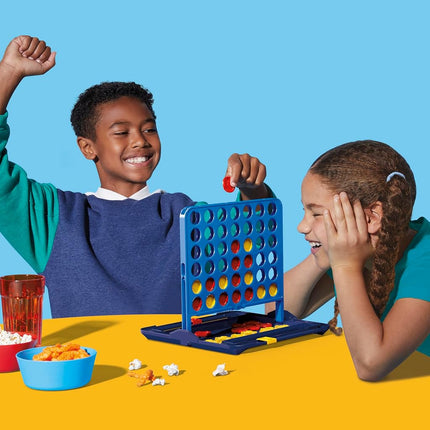 Official Hasbro Games Connect 4 Game (2025 Edition) | All-in-1 Storage, Carrying Case, Score Tracker | Ages 6+ | 2 Players | Family Games for Children - English Version