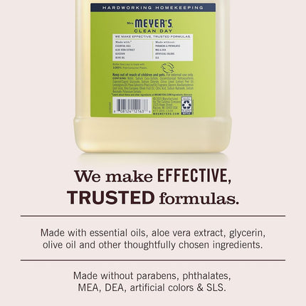 Mrs. Meyer’s Clean Day Liquid Hand Soap Refill, Lemon Verbena Scent, 33 ounce bottle