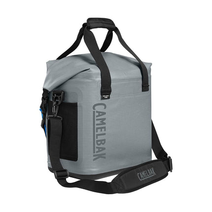 CamelBak ChillBak Cube 18 Soft Cooler Backpack with 6L Fusion Group Reservoir, Monument Grey