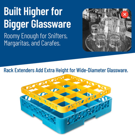 Carlisle FoodService Products Opticlean, Plastic, 19.875 x 19.875 x 1.75 Inches, Yellow