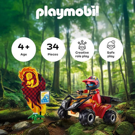 Playmobil | Cars | Offroad Quad | Off-road quad bike with removable bull bar| toy car for ages 4 and up | 72064