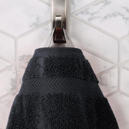 Superior Collection 100% Zero Twist Cotton Super Soft and Absorbent Bath Sheet Set, Black (Set of 2)
