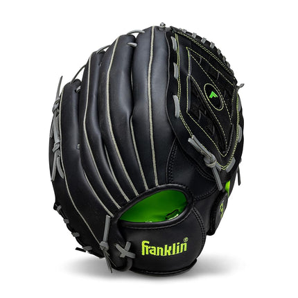 Gant de baseball et softball Franklin Sports unisexe adulte 14" - Fieldmaster Midnight Youth, noir, 14 Basket Web US