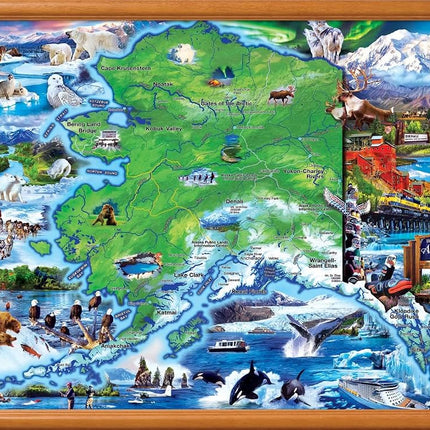 MasterPieces - 1000 Piece Jigsaw Puzzle, Alaska The Last Frontier, Fun for Adults, Family, Kids 19.25"x26.75"