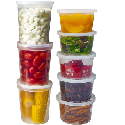 DuraHome Deli Containers with Lids for Food Storag