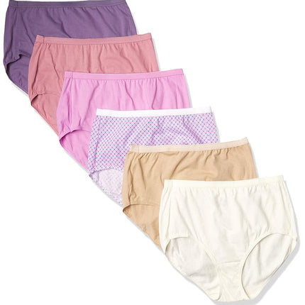 Hanes Women's JMS Cool Comfort Cotton High Brief 6