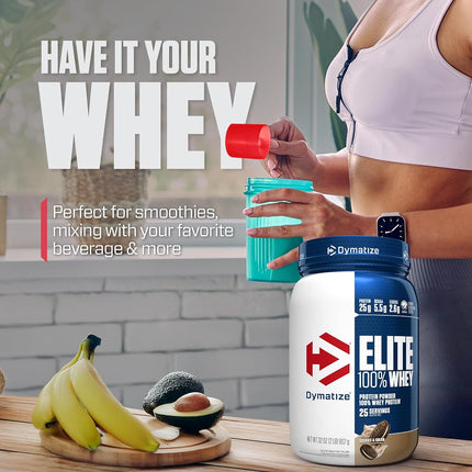 Dymatize Elite - Whey Protein - Cookies & Cream - (2lb) 907g 907g