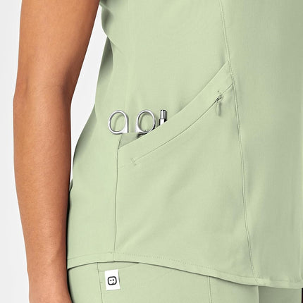 WonderWink Women's V-Neck Scrub Top, Fresh Mint, X-Large