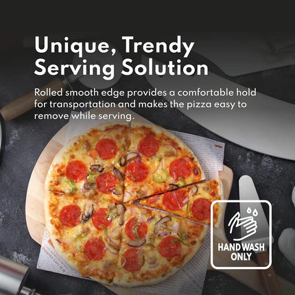 New Star Foodservice 50776 Pizza Pan/Tray, Wide Rim, Aluminum, 18 Inch