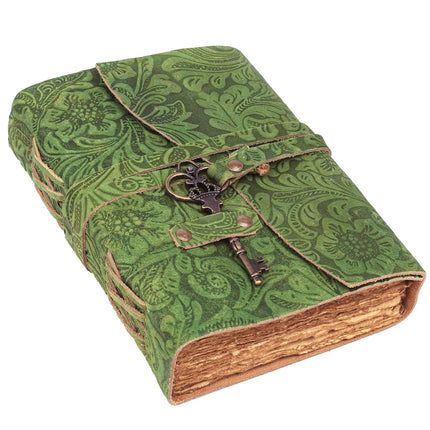 Leather Journal - Antique Handmade Deckle Edge Vin