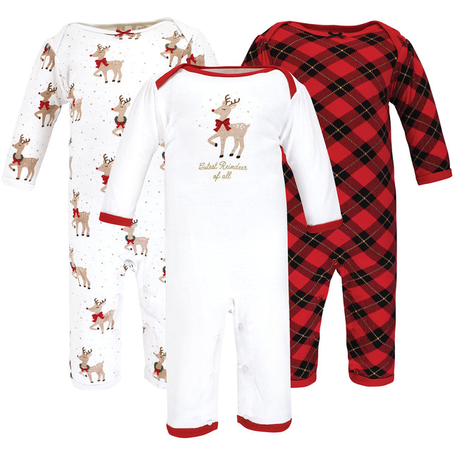 Hudson Baby baby-girls Cotton Coveralls, Fancy Rud
