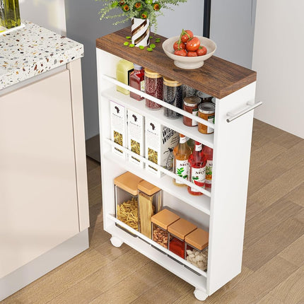 Tribesigns Slim Storage Cart, Rolling Narrow Kitch