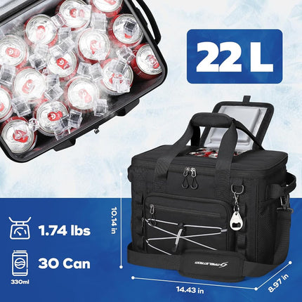 Maelstrom 30Can Collapsible Soft Cooler Bag, Leakproof Insulated Ice Chest