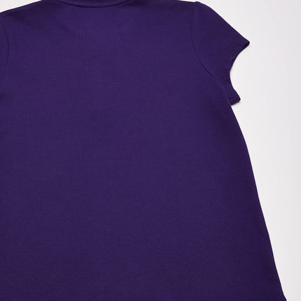 The Children's Place Girls Uniform Ruffle Pique Polo Shirt, Regal Violet, XXL 16 US