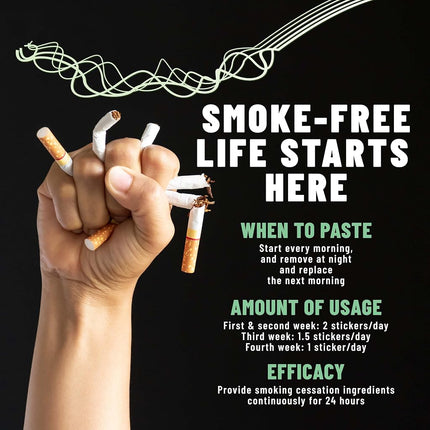 TOLEVITA Anti-Smoke Herbal Patches 7 mg | Quit Smoking Patches to Help Reduce Cravings | Herbal Stop Smoking Aid for a Healthier Lifestyle - 30 Patches