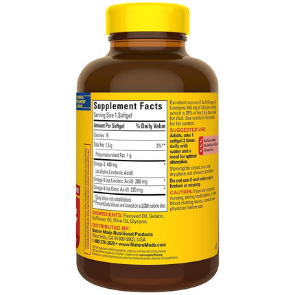 Nature Made Triple Omega 3-6-9, 150 Softgels