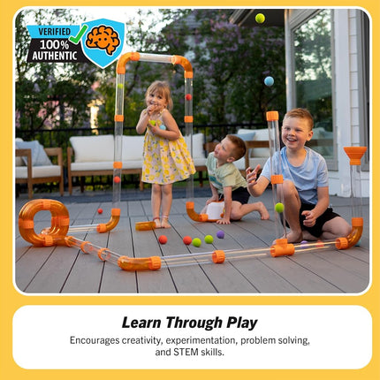 Tomy Fat Brain Toys The Original Air Toobz 3+, Air-Powered STEM Building Toys for Kids and Teens | Air Tube Science Experiments for Ages 3 Years & Older
