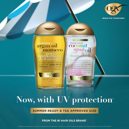 Ogx Extra Strength Damage Remedy + Hydrating and Repairing Coconut Miracle Oil Penetrating Oil For Dry & Damaged Hair 100mL