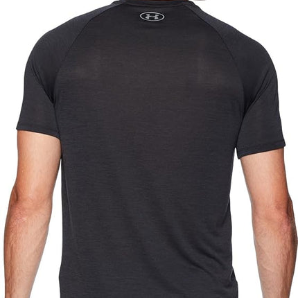 Under Armour Men's Tech 2.0 V-Neck Short Sleeve T-Shirt, Black (001)/Graphite, Medium