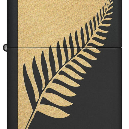 Zippo Zen Flora Design Lighter, Black Matte