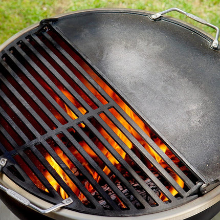Cuisinart CHA-830 Cleanburn Fire Pit Griddle & Grill 2-in-1 Cooking Top, Pre-Seasoned Cast Iron