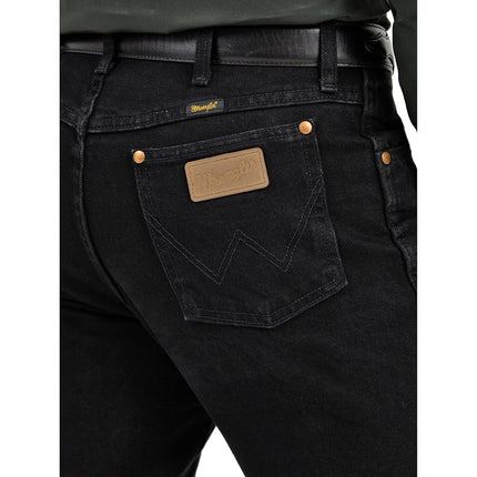 Wrangler Men’s 13MWZ Cowboy Cut Original Fit Jean, Shadow Black, 52W x 32L