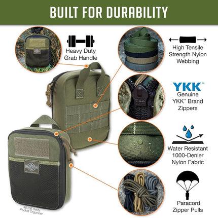 Maxpedition Gear Beefy Pocket Organizer, OD Green