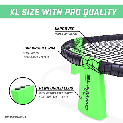 GoSports Slammo XL Game Set Huge 48 Inch Net Great for Beginners, Younger Players or Group Play