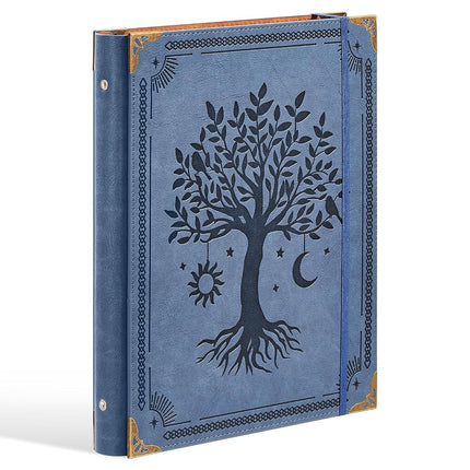 Ovesmusl Leather 3 Ring Binder Fits 8.5"x11" Lette