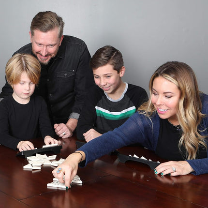 Triominos Deluxe: The Original Triangular Domino Game, Three-Sided Domino Fun for All The Family, for 2-4 Players, Ages 6+