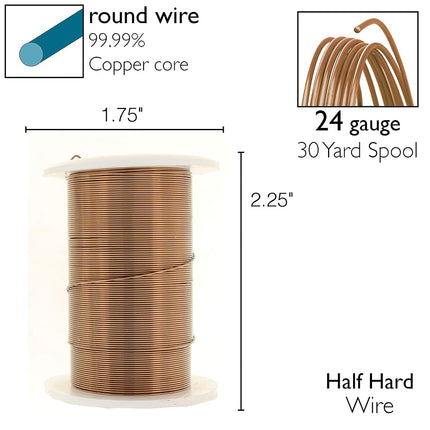 The Beadsmith Copper Jewelry Wire