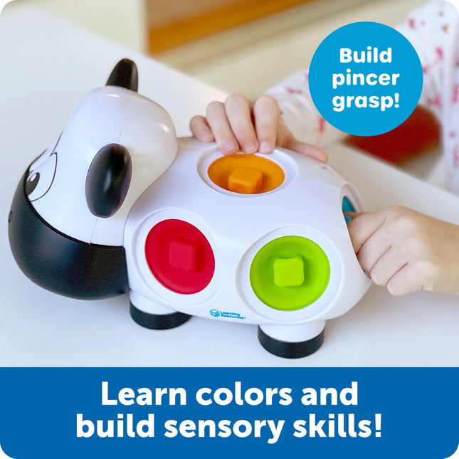 Learning Resources Dottie the Fine Motor Cow, Sensory Fidget Fine Motor Skills Farm Animal Toy for Toddlers, Early Years, Ages 18 mos +