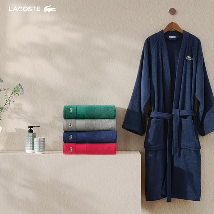 Lacoste Heritage Supima Cotton Tub Mat, Surf Blue, 21" x 31"