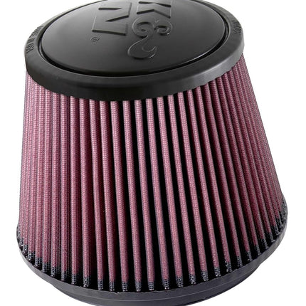 Filtro de aire universal K&N con abrazadera: alto rendimiento, premium, lavable, filtro de repuesto: Diámetro de la brida: 6 pulgadas, Altura del filtro: 6 pulgadas, Longitud de la brida: 0.625 pulgadas, Forma: Redonda cónica, RU-5173