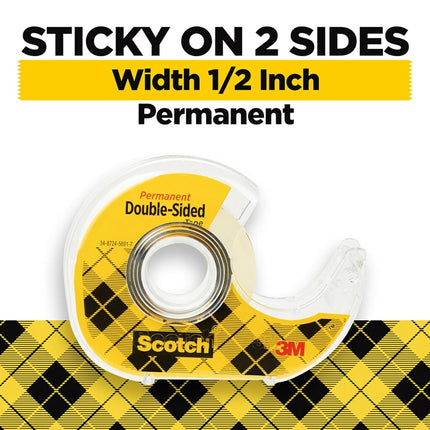 Scotch 3M Double Sided Tape - 6 Rolls