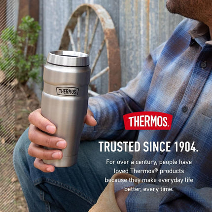 Thermos Stainless King 16 Ounce Travel Tumbler, Matte Red, 470ml