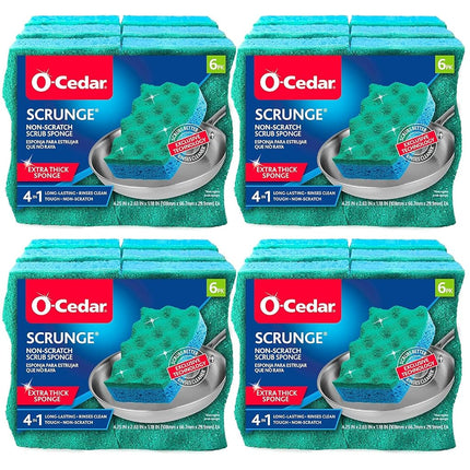 O-Cedar Multi-Use Scrunge Scrubber Sponge (Pack of