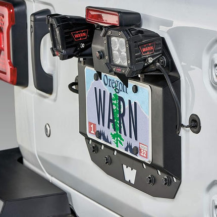 WARN 104070 Placa para eliminar la rueda de repuesto trasera, Compatible con: Jeep Wrangler JL (2018+)