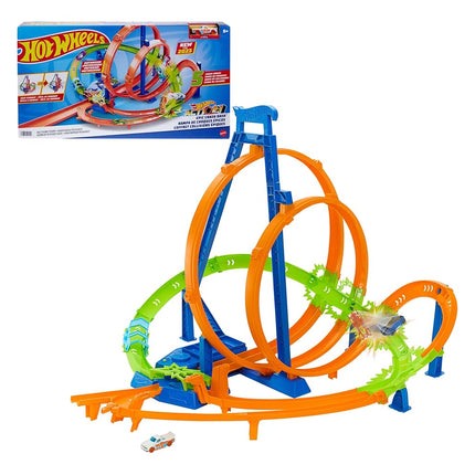 Hot Wheels Action Epic Crash Dash Track Set & Toy Car