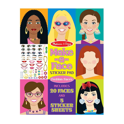 Make a Face Fashion Faces sticker pads - 250 stickers per Pack [Jan 01, 2013]