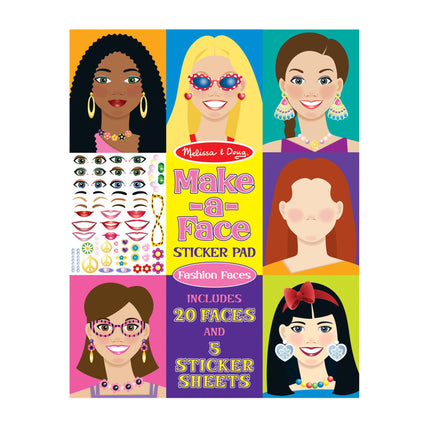 Make a Face Fashion Faces sticker pads - 250 stick