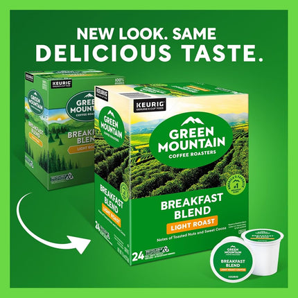 Green Mountain Coffee K-Cups, Breakfast Blend K-Cup Portion Pack for Keurig Brewers, 96-Count