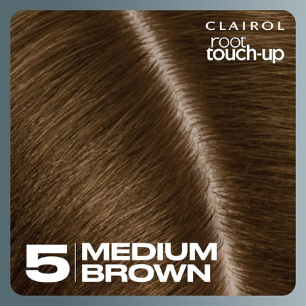 Clairol Root Touch-Up by Nice'n Easy Permanent Hair Dye, 5 Medium Brown Hair Color, Pack of 1