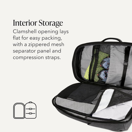 SWISSGEAR Extra Large Hybrid Laptop Backpack, Travel & Work Bag with Multiple Pockets & Airflow Back Panel, Grey Heather, 22-Inch