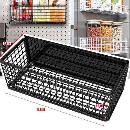 Magnetic Shelf Fridge Basket Bin for Washer Dryer Locker Whiteboard Cabinet