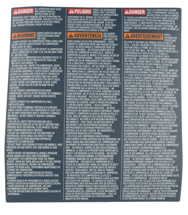 Bosch Parts 1619P05936 Warning Label/Danger