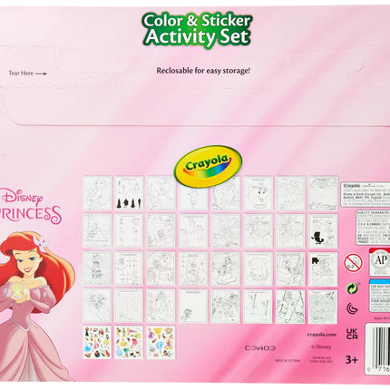 Crayola Color & Sticker Activity Set, Princess (foldalope)